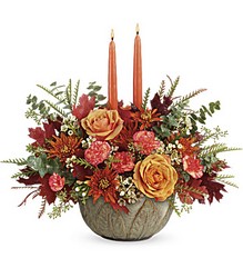 Teleflora's Artisanal Autumn Centerpiece from Victor Mathis Florist in Louisville, KY